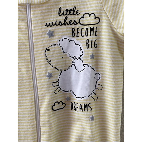 Gerber Sheep Print & “Little wishes…” Sleepers - Set of 2 - Picture 4 of 11